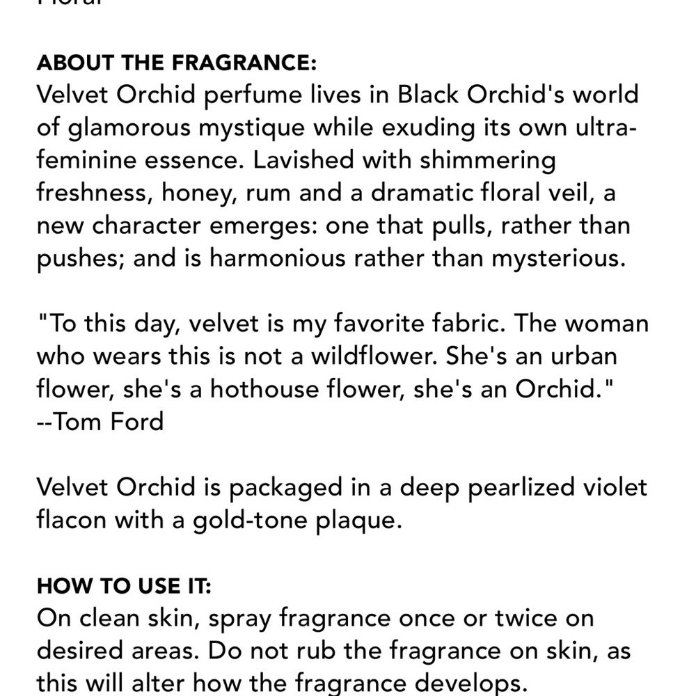 Tom Ford Velvet Orchid more than half full - Picture 6 of 7